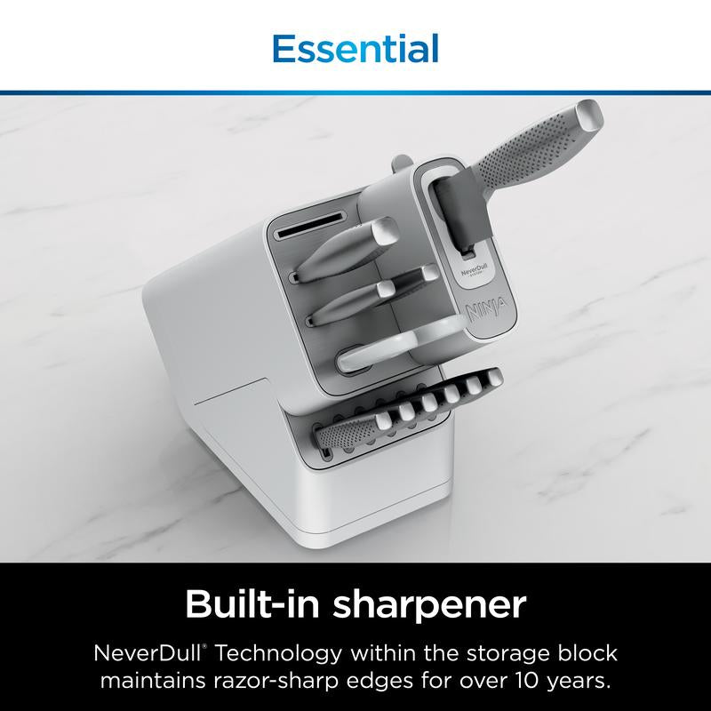 Ninja NeverDull™ 12-Piece Stainless Knife System with Built-in Sharpener