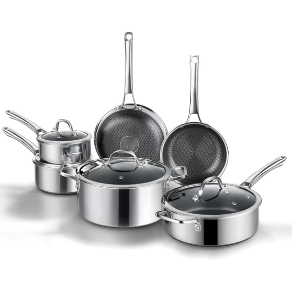 10-Piece Non-Stick Frying Pan Set
