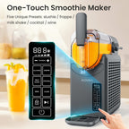 INOVIVA slushie machine detailed view of control panel and dispensing handle